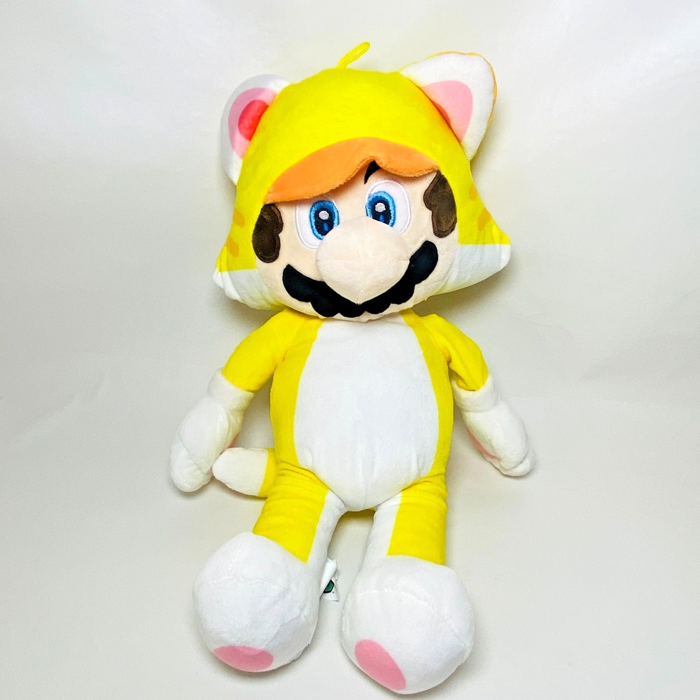 2020 Nintendo Super Mario Plush 18" Cat Suit Mario Stuffed‎ Animal